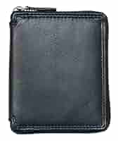 Amazon.com: FLW Men's Pocket Sized Metal Zip-around Black
